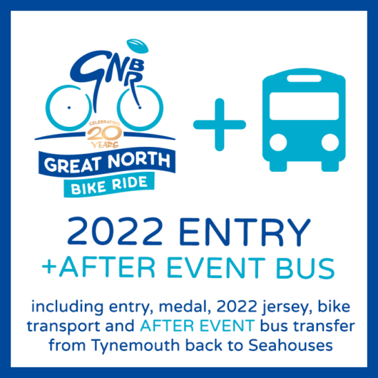 2022 GNBR Entry (including post-ride transfer from Tynemouth to Seahouses)