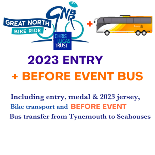 2023 GNBR Entry (including pre-ride transfer from Tynemouth to Seahouses)